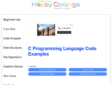 Tablet Screenshot of c.happycodings.com