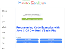 Tablet Screenshot of happycodings.com