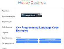 Tablet Screenshot of cplusplus.happycodings.com